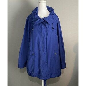 Eileen Fisher Jacket Windbreaker Weather Resistant Anorak Purple Women’s Large